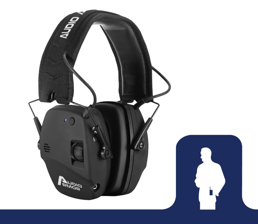 Audio Armor Hearing Protection Headset With Bluetooth