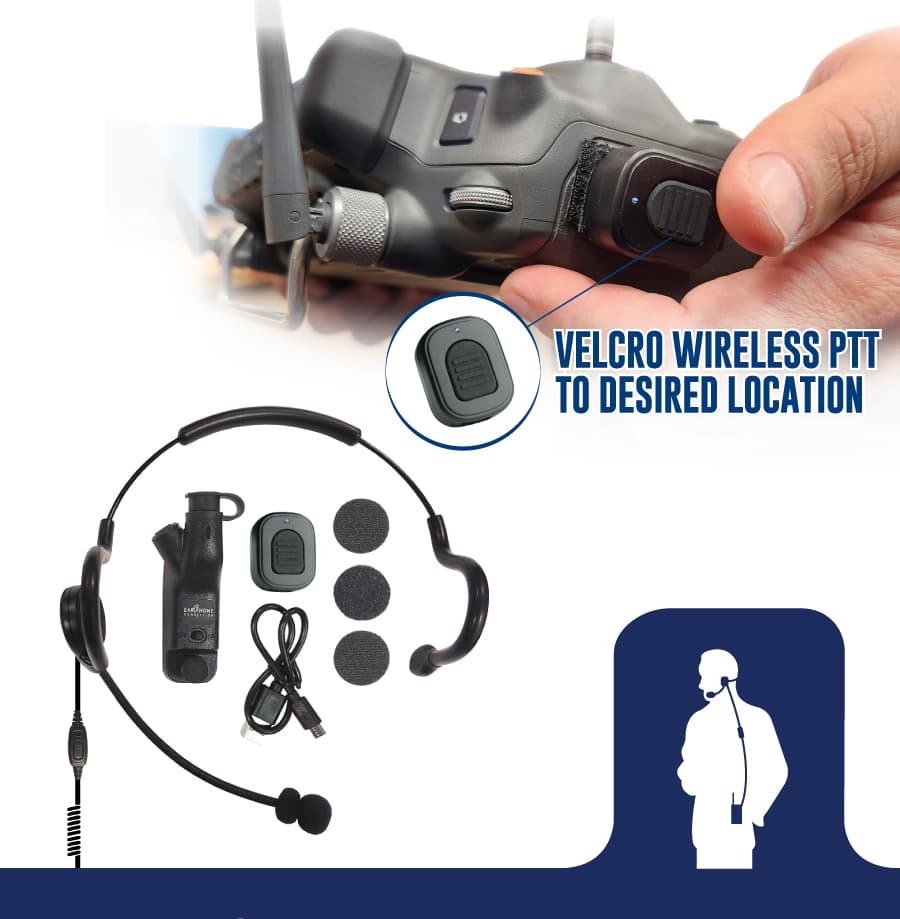 Phoenix Wireless PTT Kit for Drone Controllers
