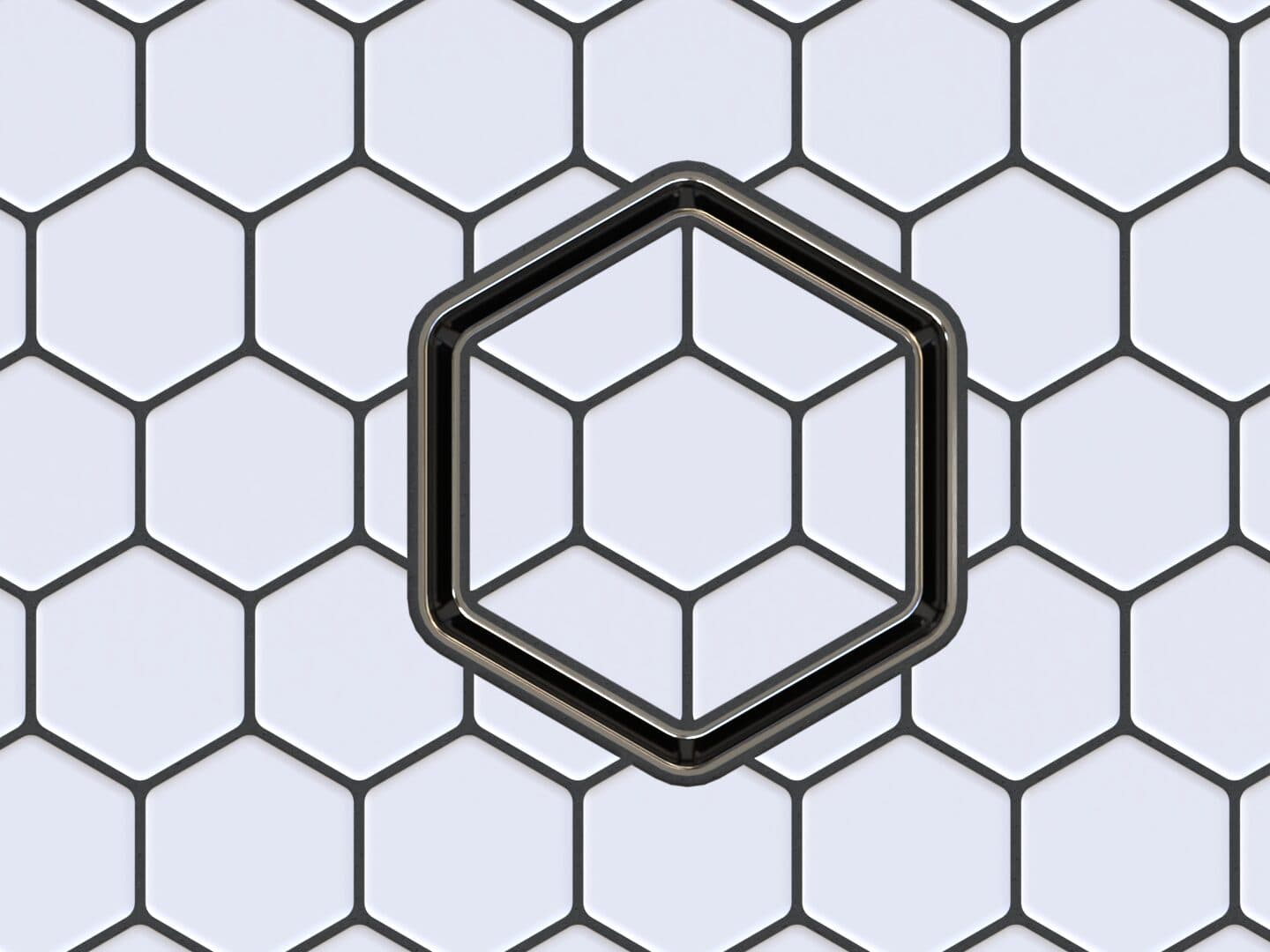 Ebbe Hex – Tile-In Hex Drain – Brushed Nickel - thumbnail 6
