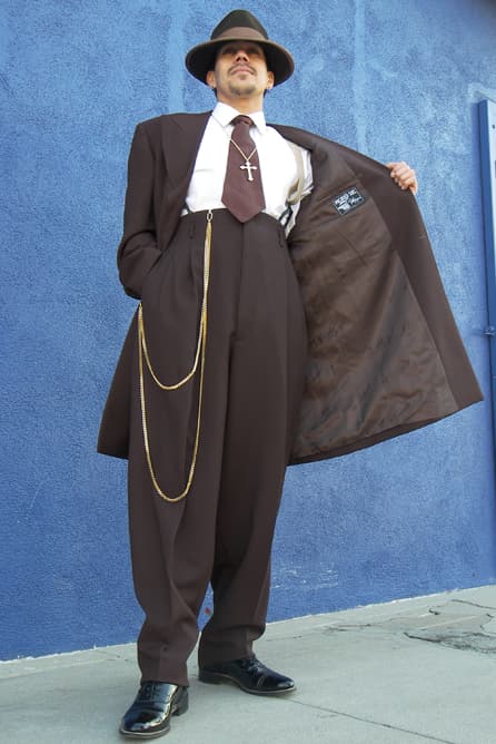 Custom Made: Chocolate Brown Zoot Suit - thumbnail 2