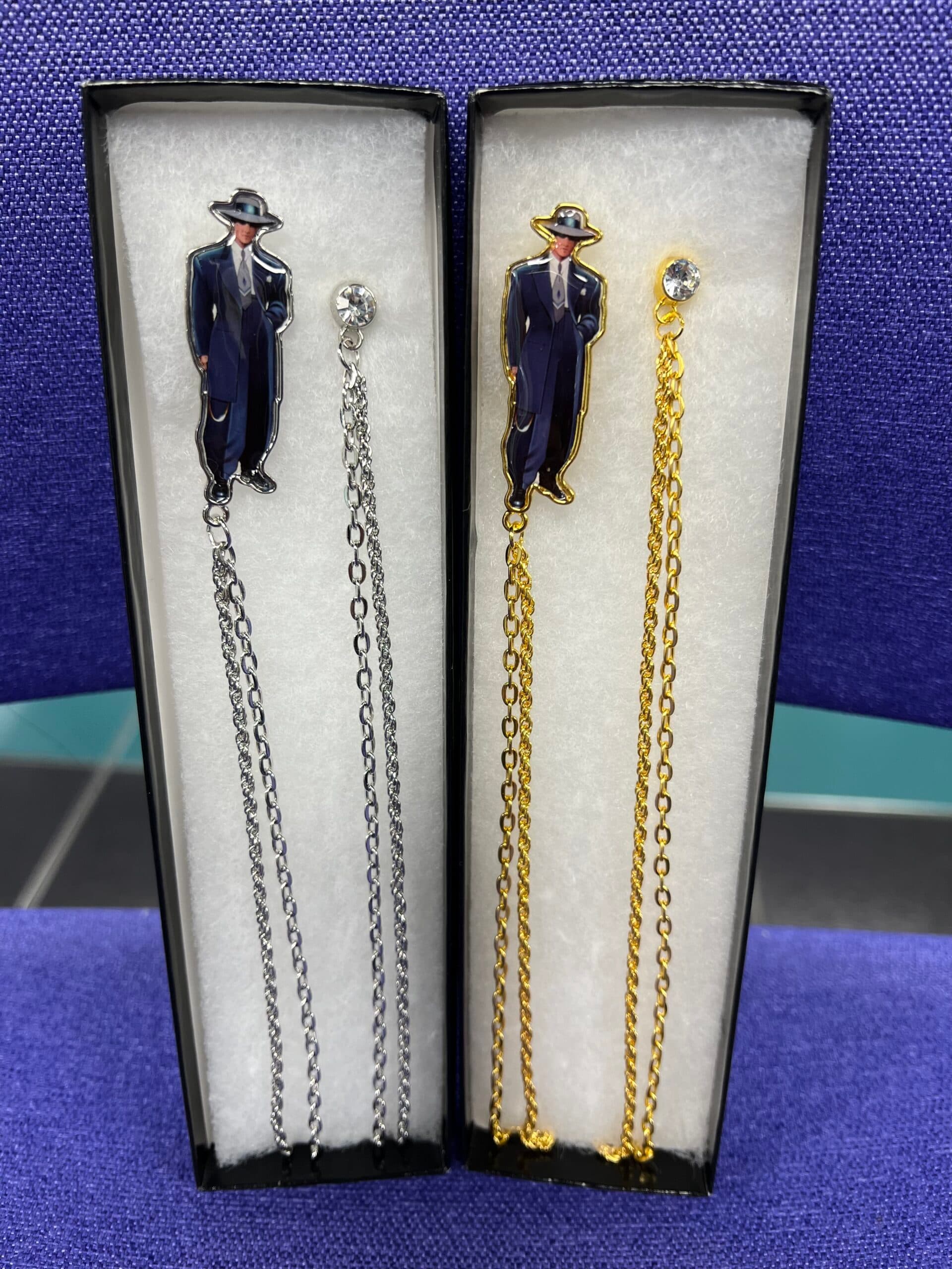 Pachuco Lapel Chain Pin - thumbnail 2