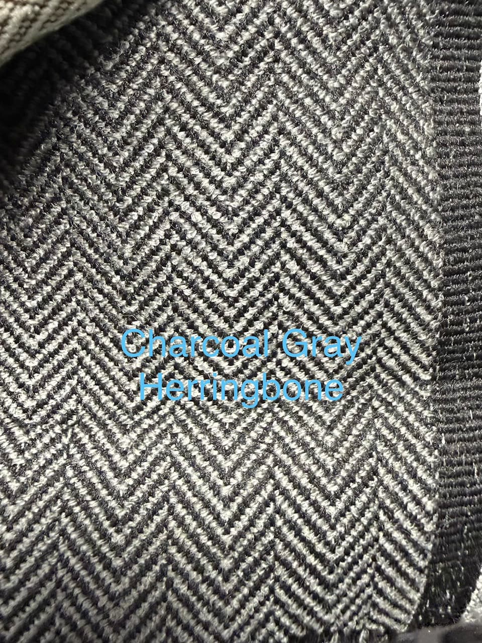 Custom Made: Gray Herringbone Wool