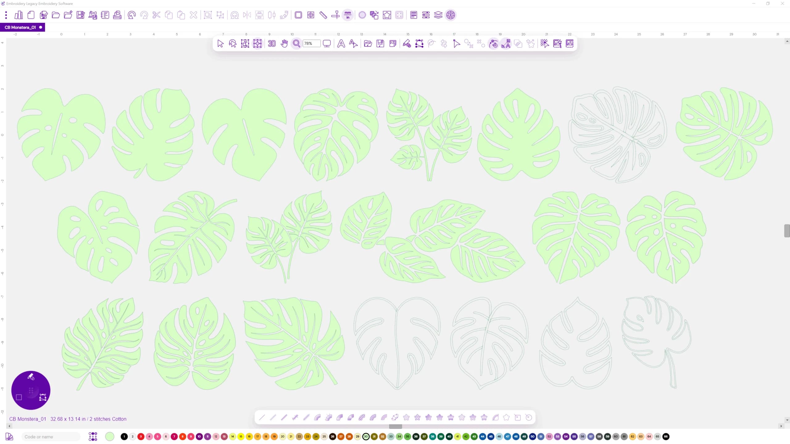 Legacy Software Creativity Booster: Monstera Leaves - thumbnail 2