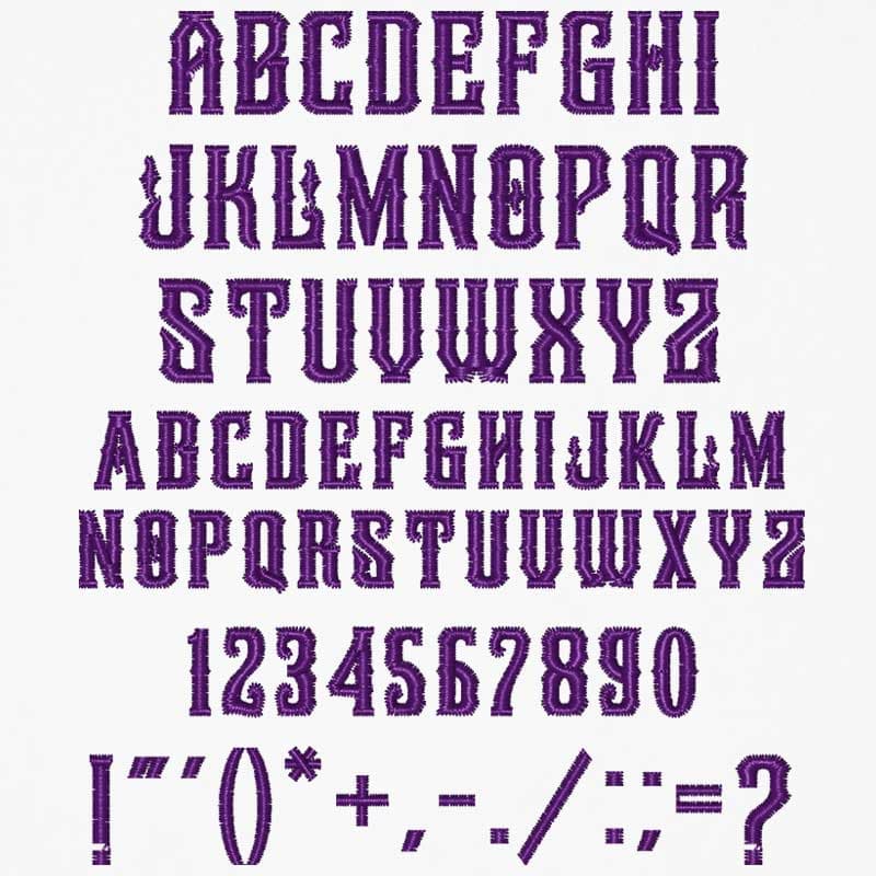 Embroidery Legacy Font (ELF): Legendaire 15mm - thumbnail 2