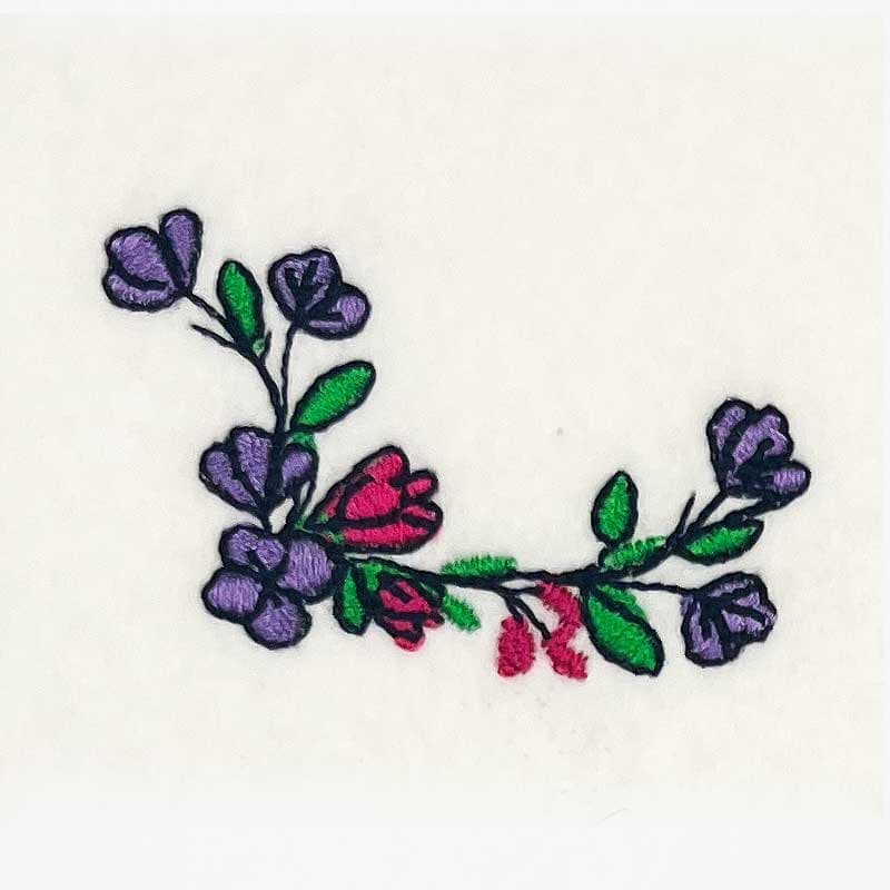 Embroidery Design: EL Floral Set 4 D