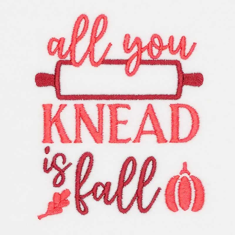 Embroidery Design: All You Knead Is Fall
