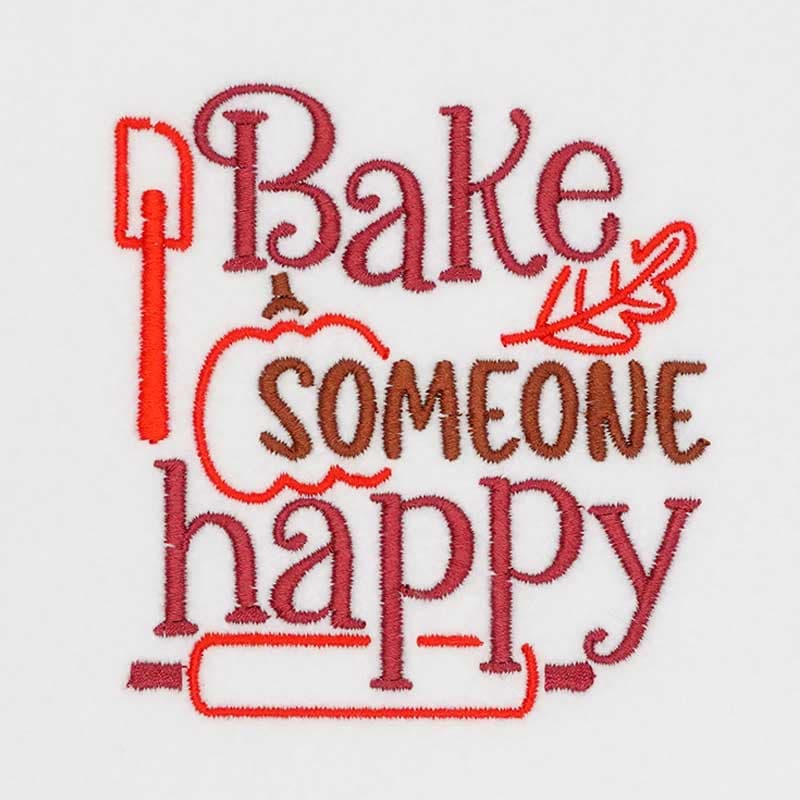 Embroidery Design: Bake Someone Happy
