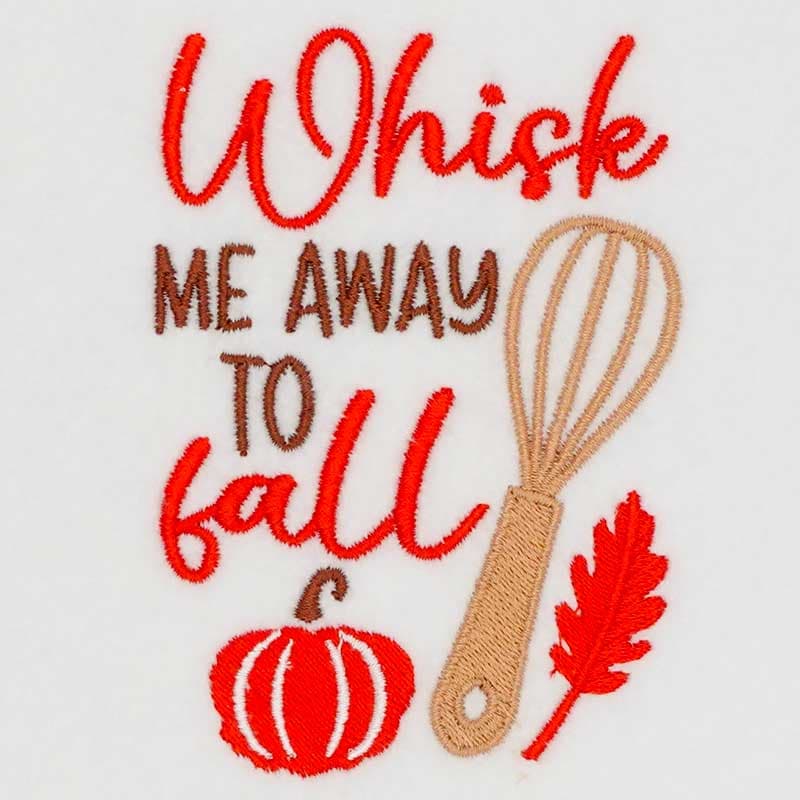 Embroidery Design: Whisk Me Away To Fall