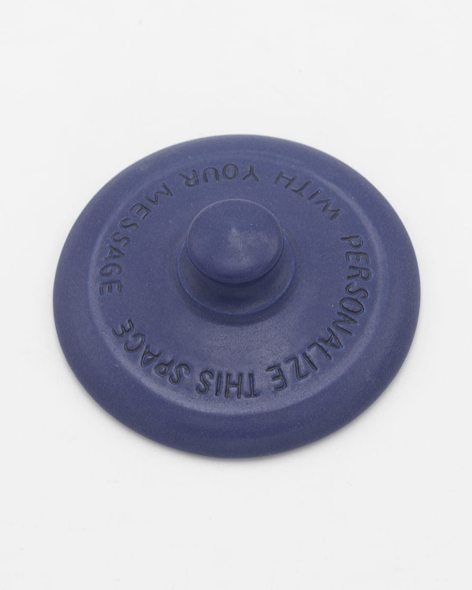 Calla Lily Small Lidded Urn in Indigo - thumbnail 5