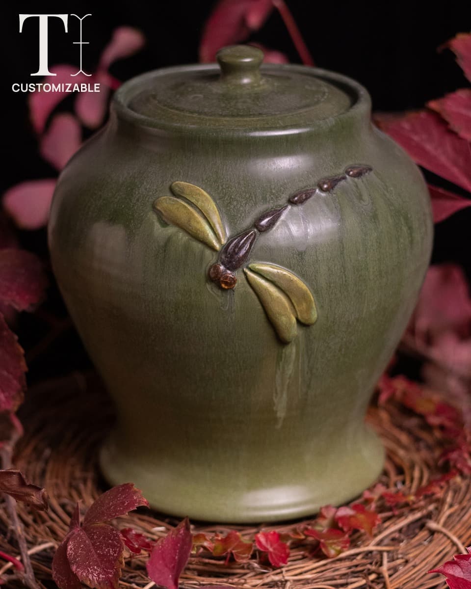 Dragonfly Niche Lidded Urn - thumbnail 5