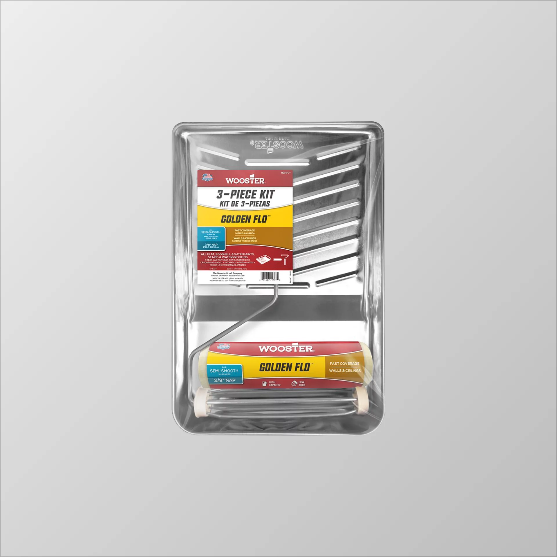 Metal Roller Tray Set