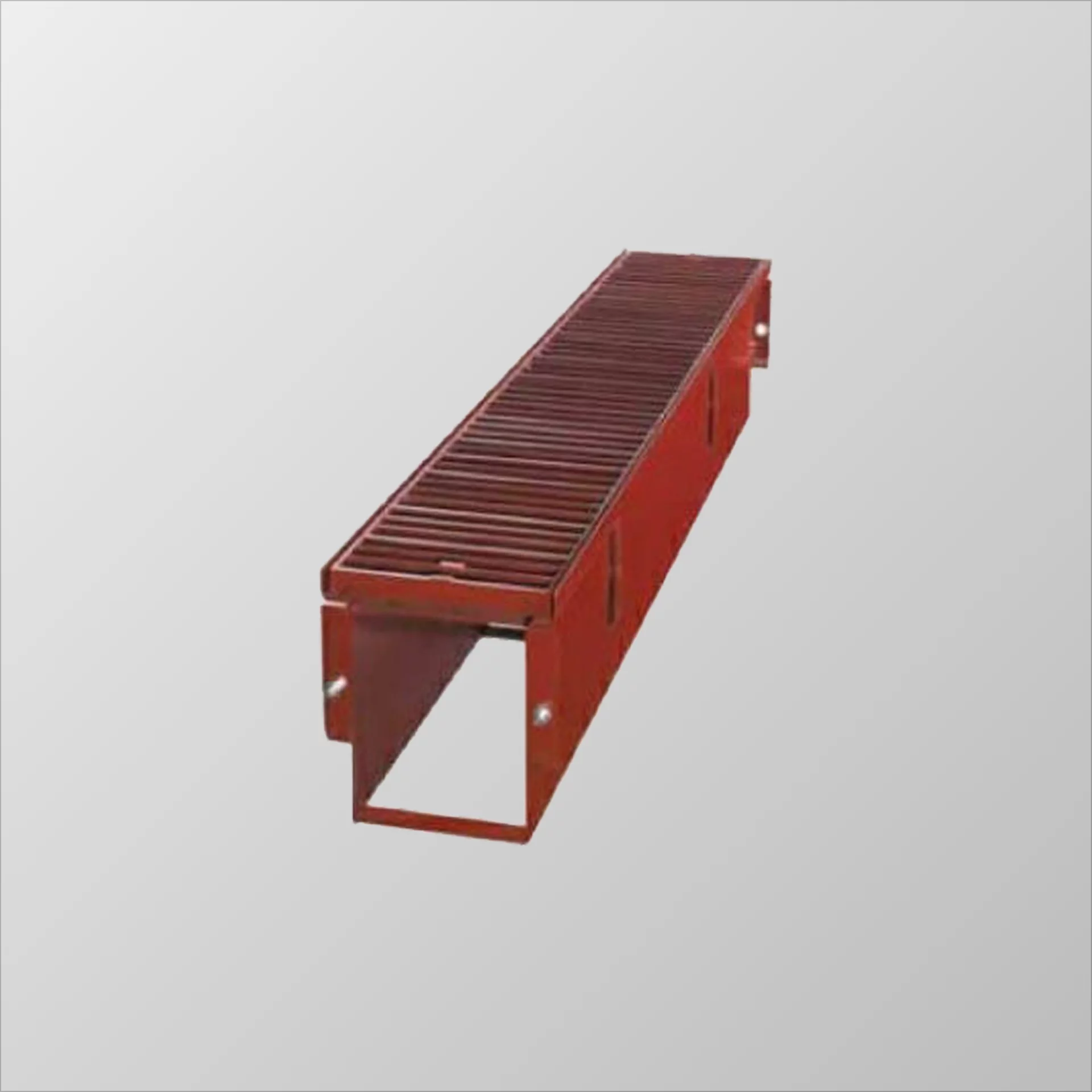 8″ Steel Trench Drain 4′ Open Bottom