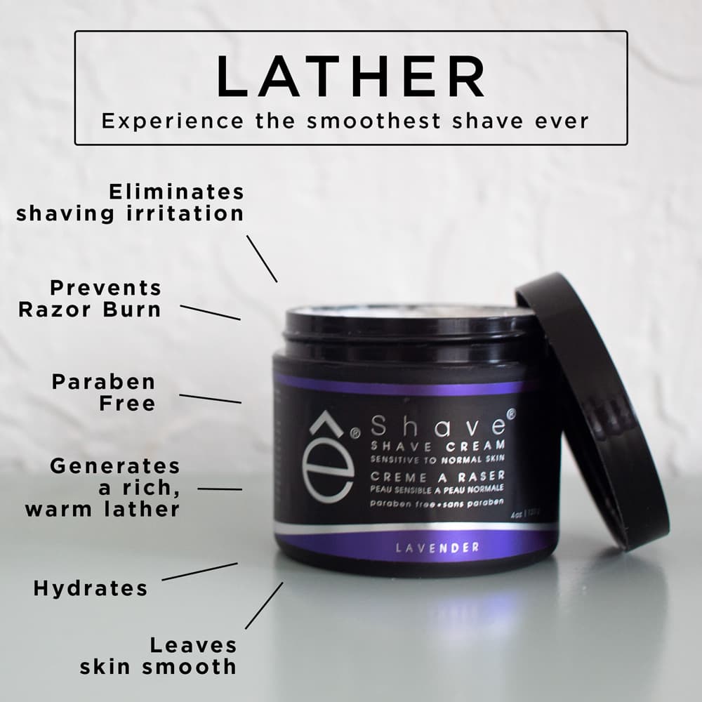 Shaving Cream Lavender 4 oz - thumbnail 6