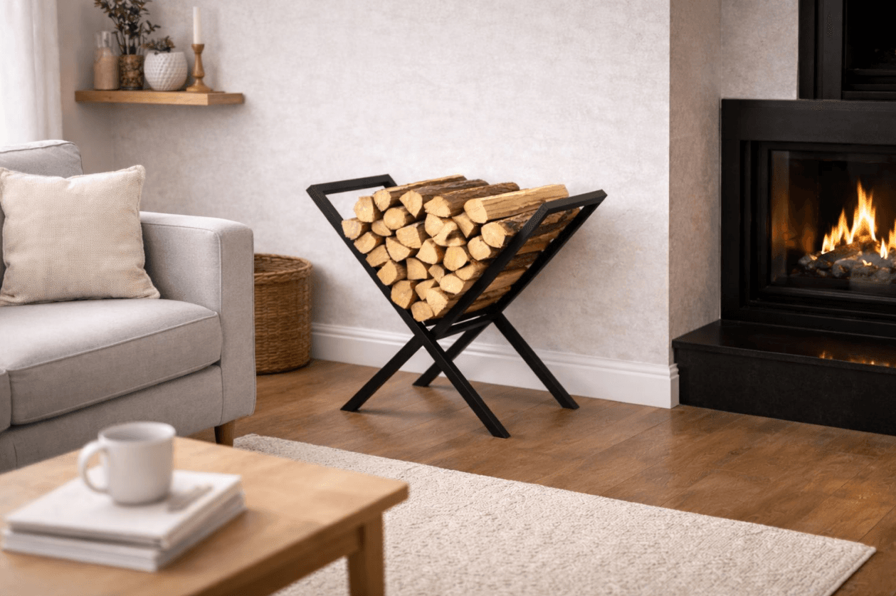 Indoor Firewood Log Holder – X-Style