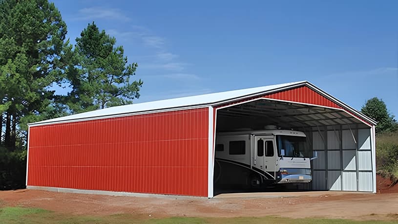 40×60 Delivered & Installed Steel Garage Florida
