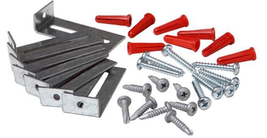 8-pack mounting hardware (for whiteboards 10′ or wider)
