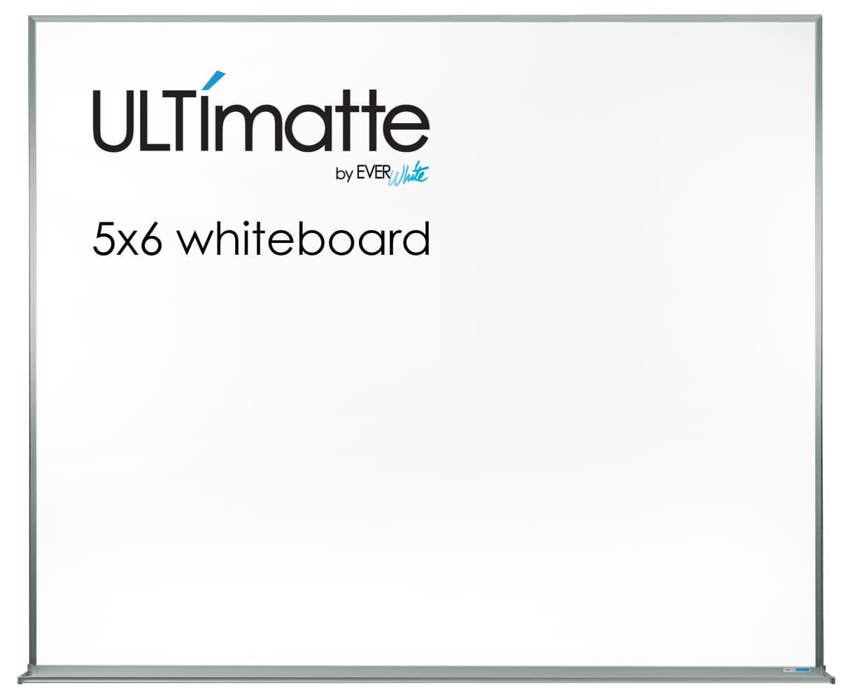 5-Foot-Tall, Matte Surface Projection Whiteboards - thumbnail 3