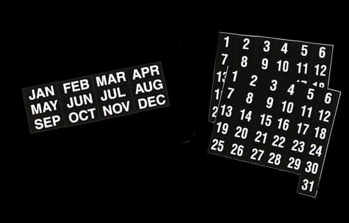 2-Month Dry Erase Calendar – B&W – Magnetic - thumbnail 5