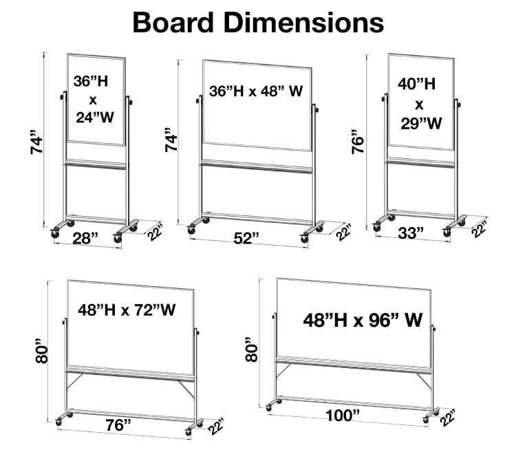 Mobile Whiteboard with 2-Inch Isometric Ghost Grids - thumbnail 2