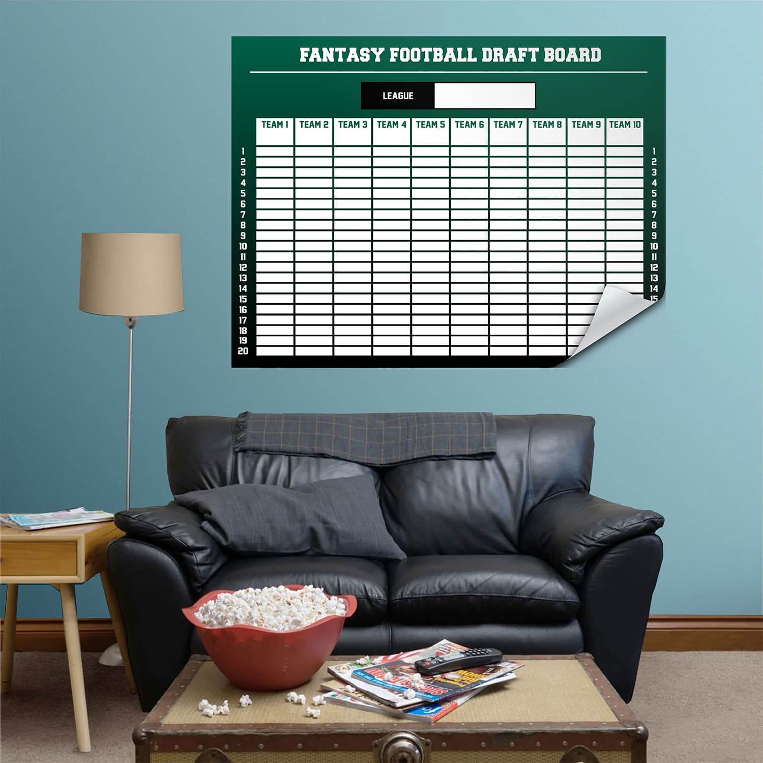 Re-Stic Dry Erase Surface – Fantasy Football Draft Board