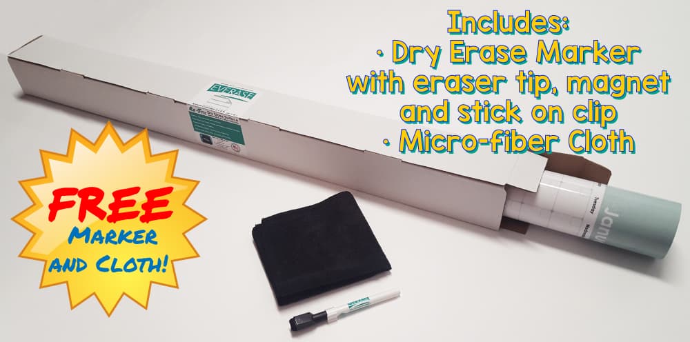 Re-Stic Dry Erase Surface – Annual Calendar, 3 x 4 ft. - thumbnail 5