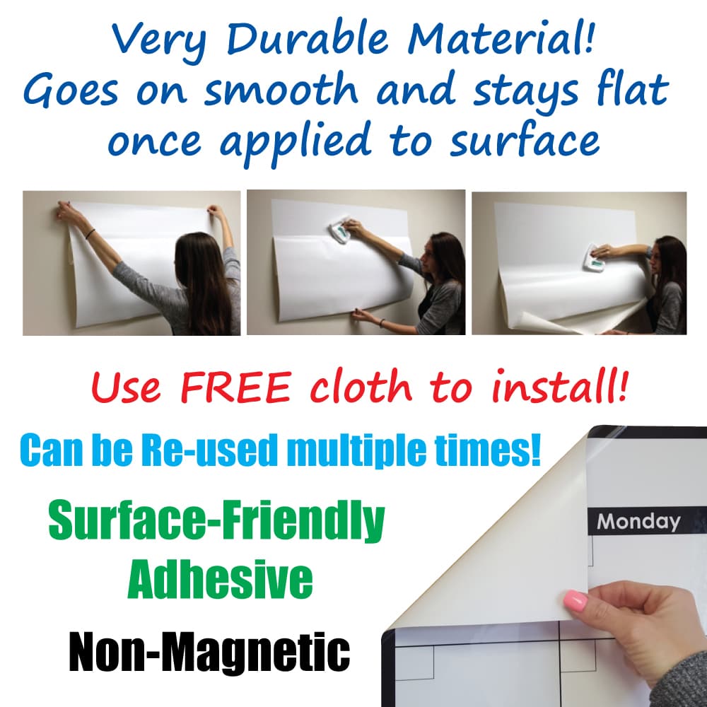 Everase Re-Stic Dry Erase Calendar, 2 x 3 ft. - thumbnail 2