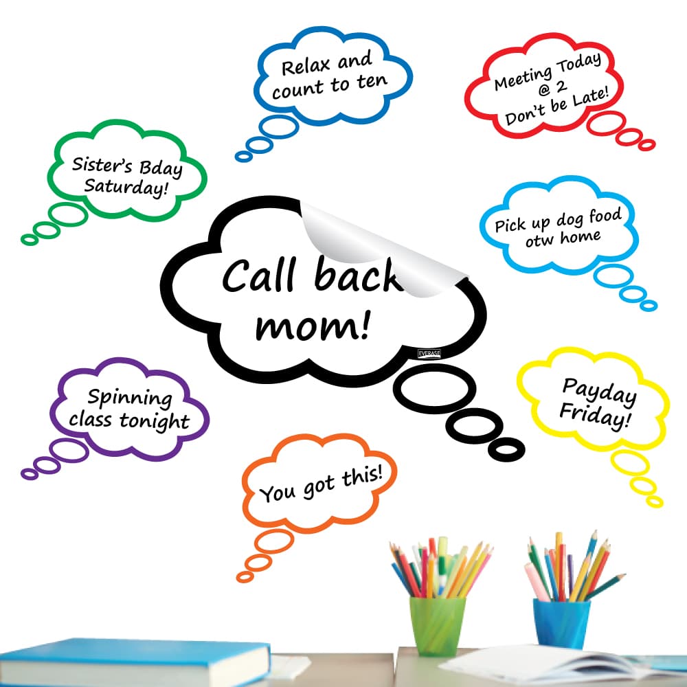 Everase Re-Stic Dry Erase Surface – Thought Bubbles