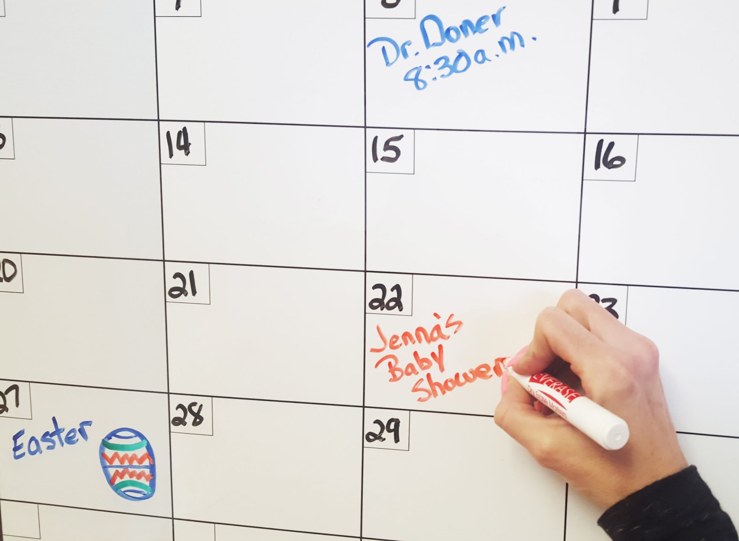 Everase Re-Stic Dry Erase Calendar, 2 x 3 ft. - thumbnail 6