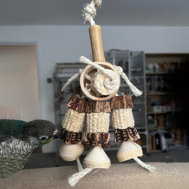 Natural Rings Parrot Toy – Small - thumbnail 2