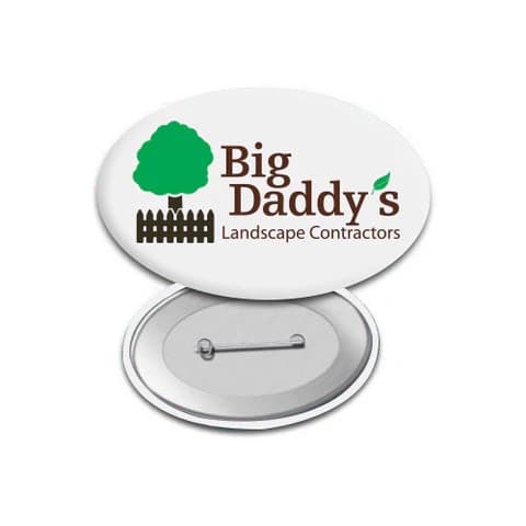 Custom Oval Button Pin - thumbnail 4