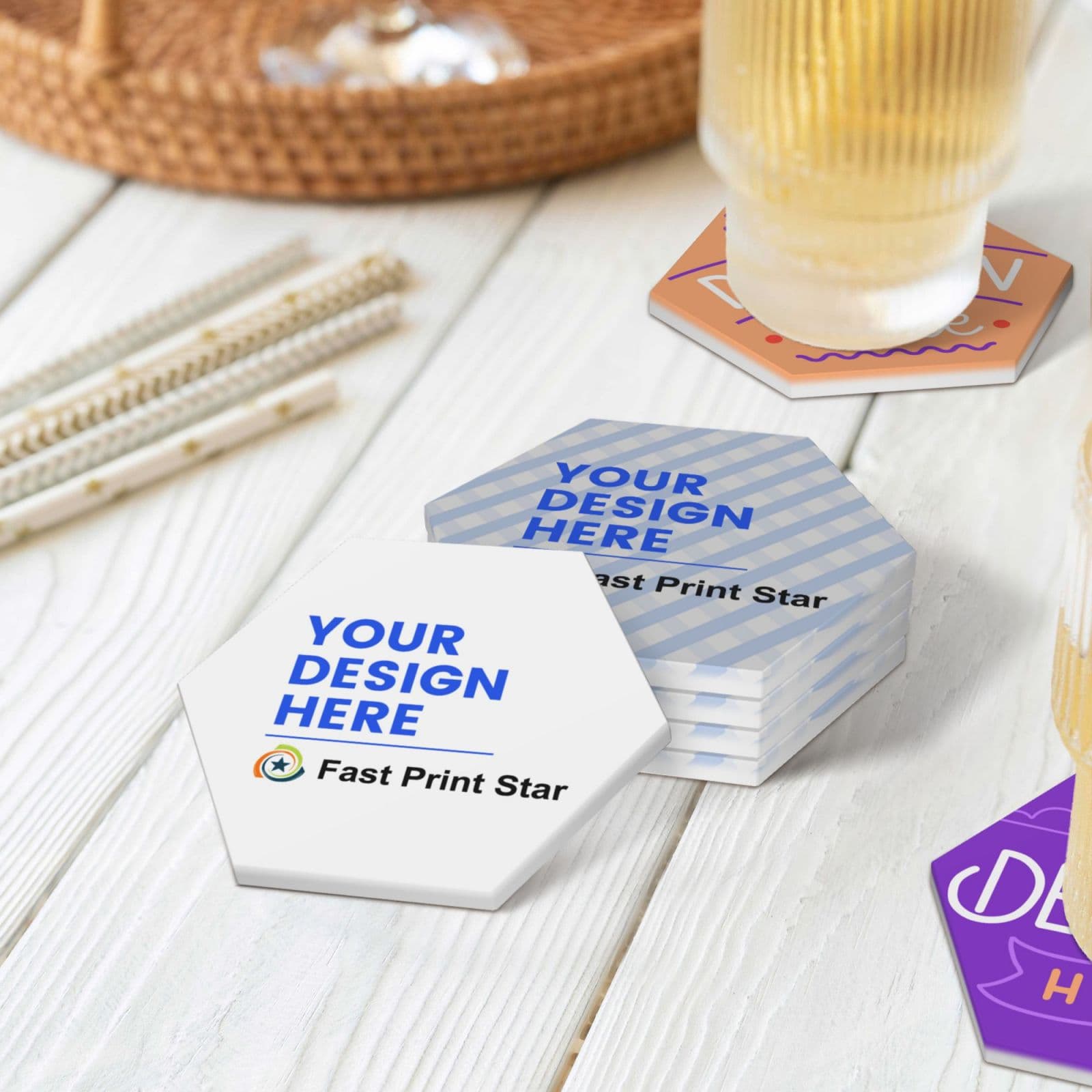 Custom Ceramic Coasters - thumbnail 6