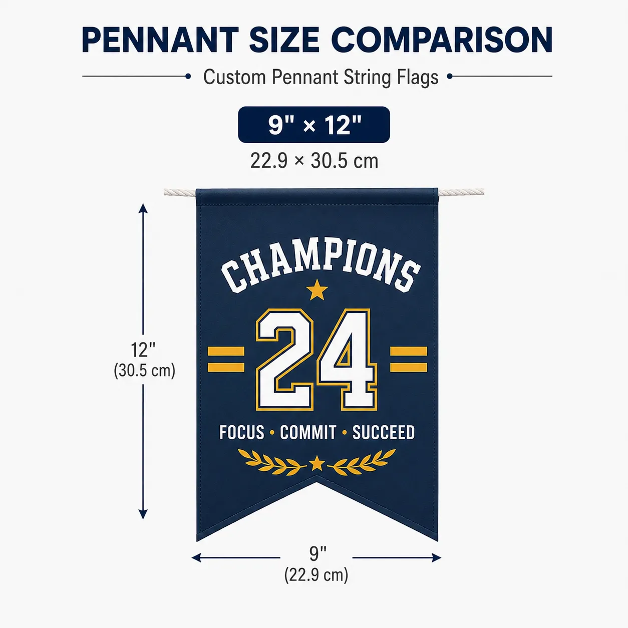 Custom Pennant String Flags - thumbnail 3
