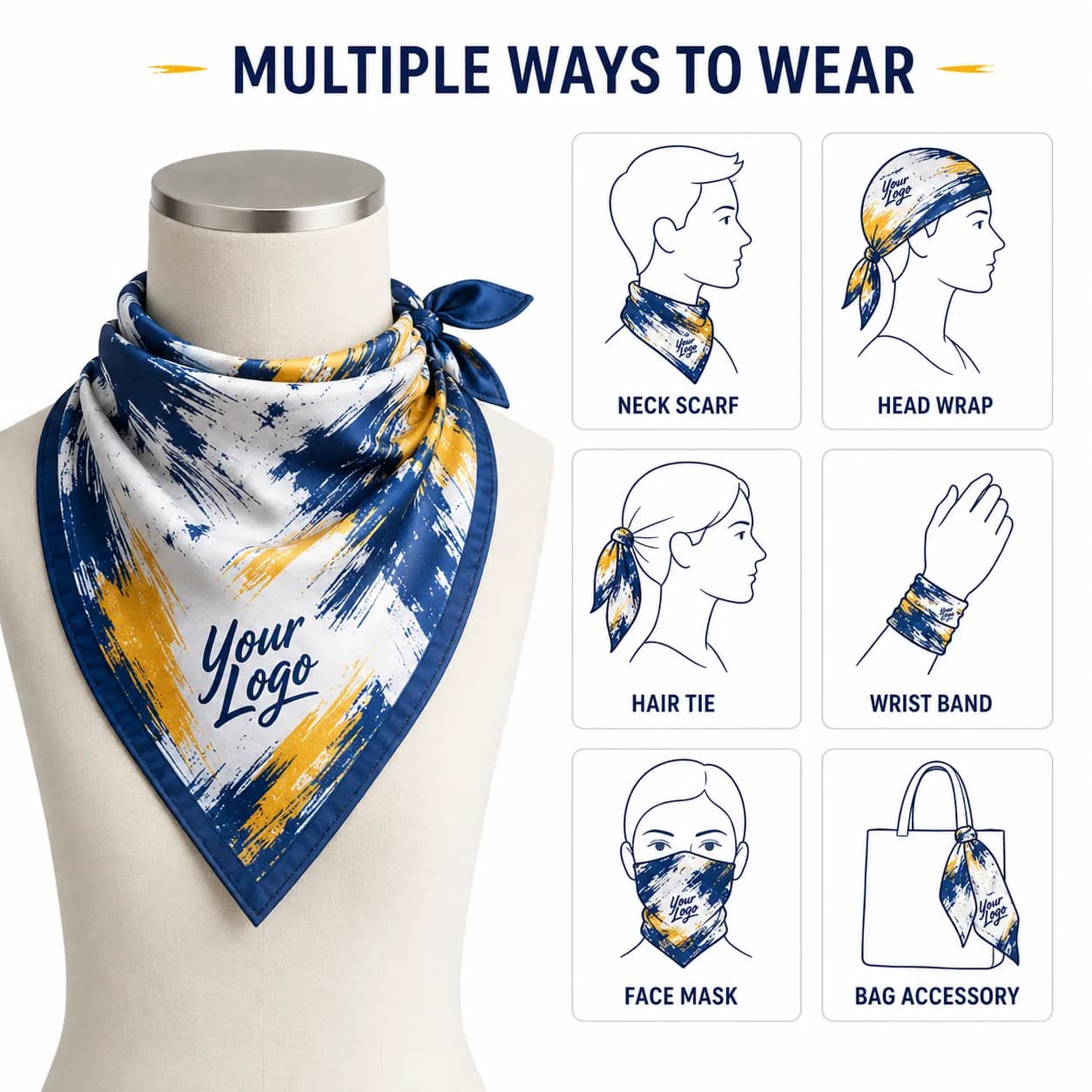 Custom Cotton Bandanas - thumbnail 5