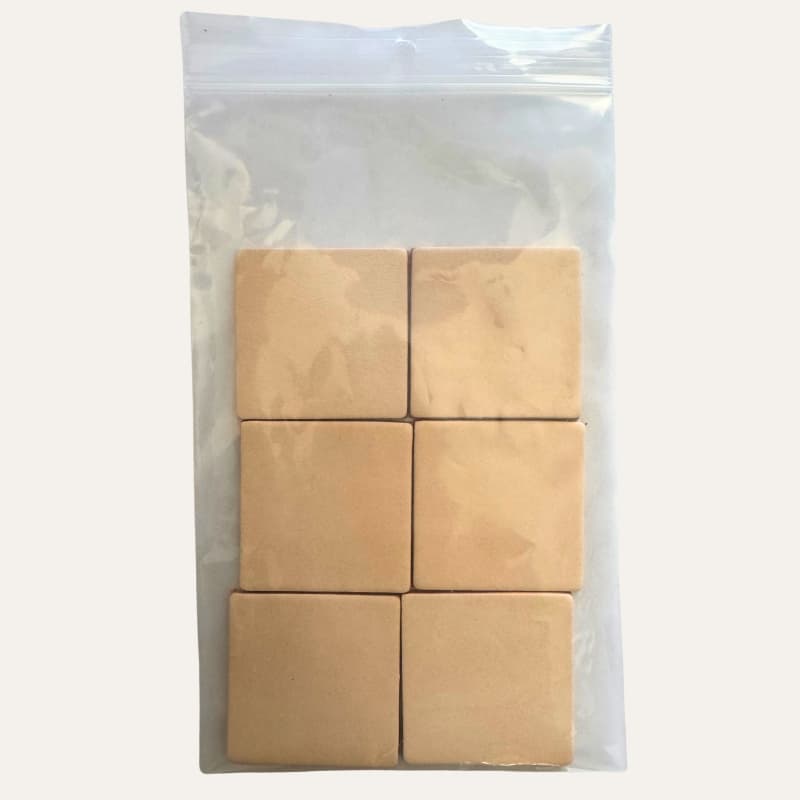 Natural Veg-Tan Sample Squares (6 pack)
