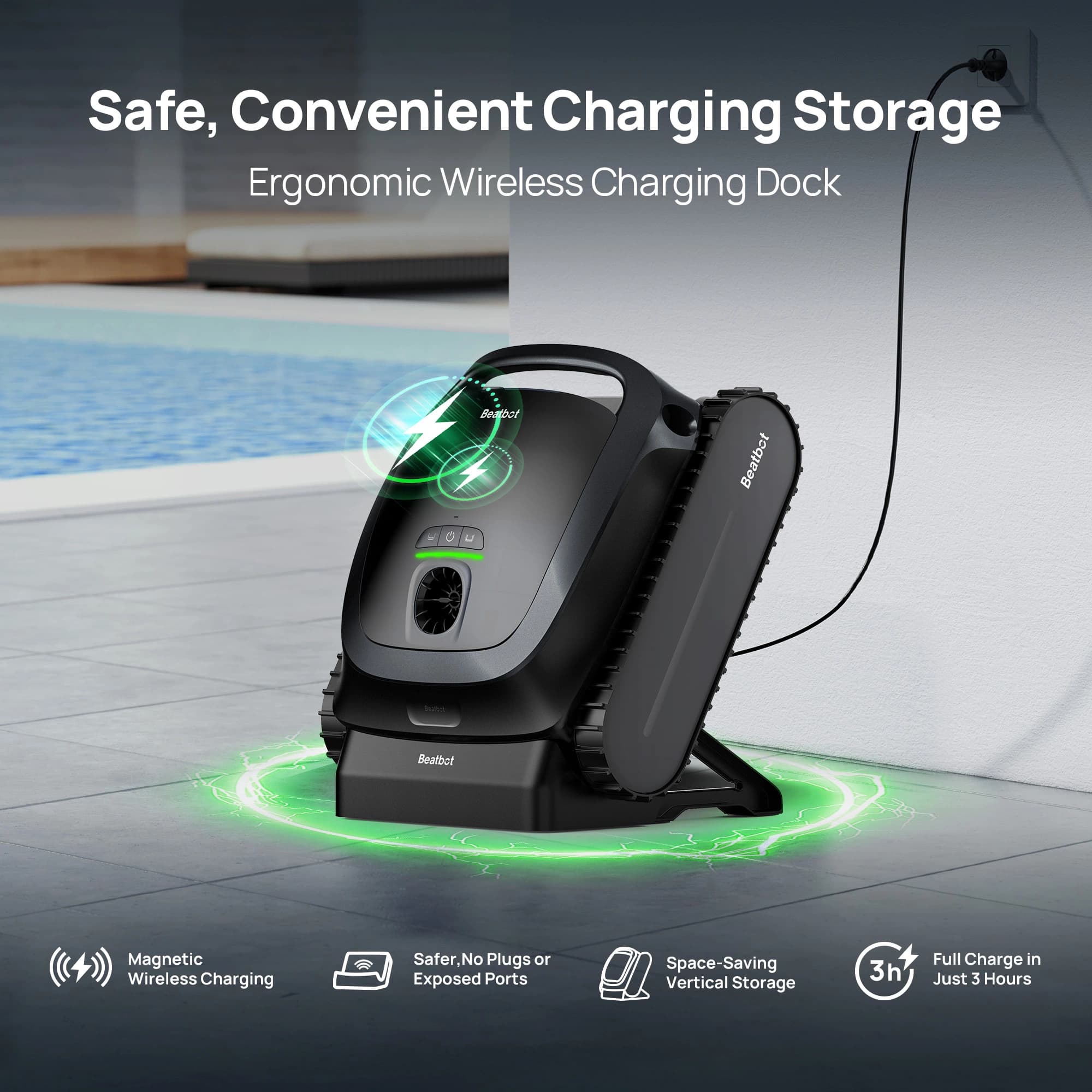 BeatBot A100 – Cordless Robotic Pool Cleaner - thumbnail 4