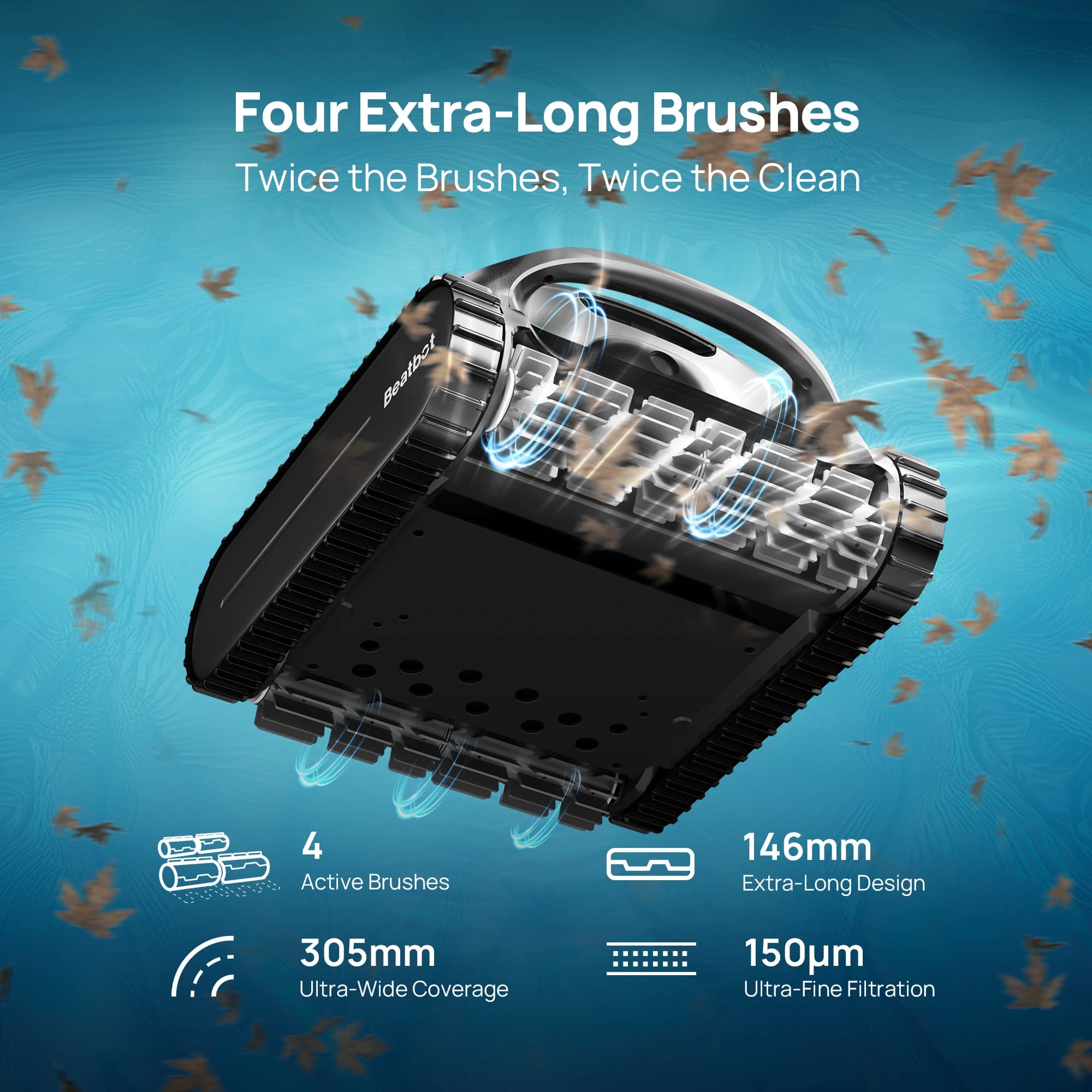 BeatBot A100 – Cordless Robotic Pool Cleaner - thumbnail 8