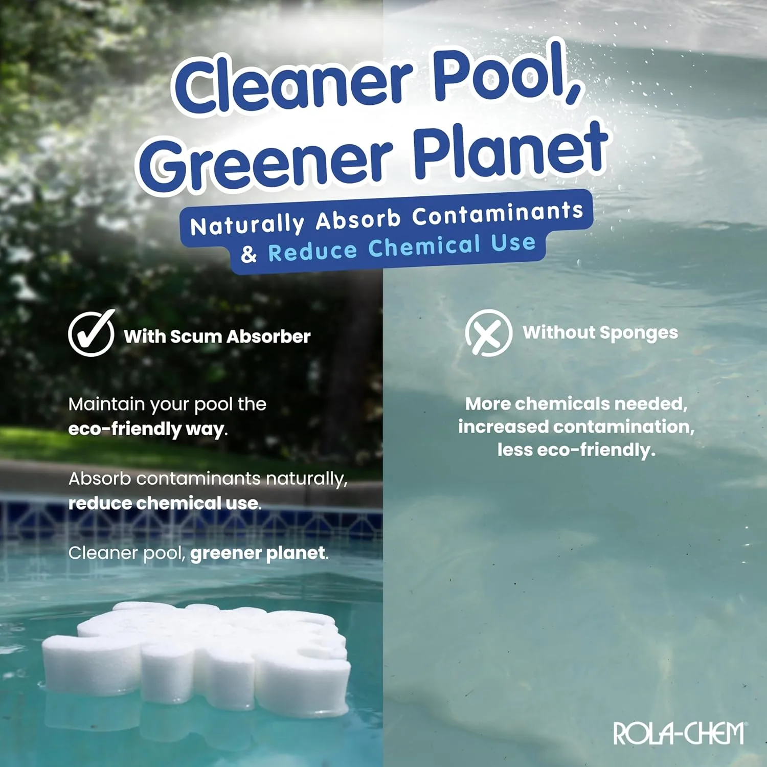 SCUMBUG™ Pool Scum Sponge – Reusable Oil Absorber - thumbnail 2