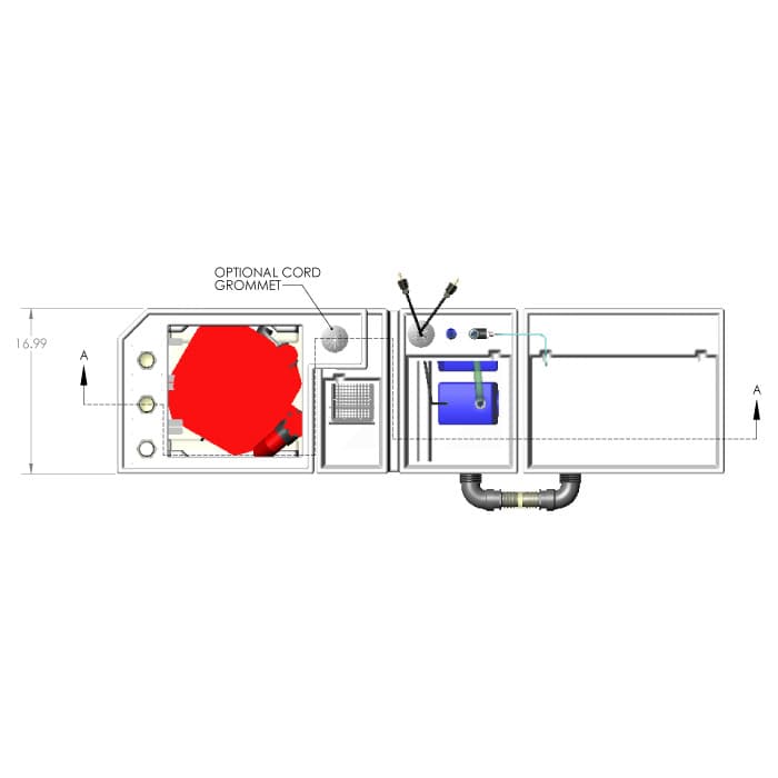3600GPH Reef 62 Aquarium Sump Package - thumbnail 8