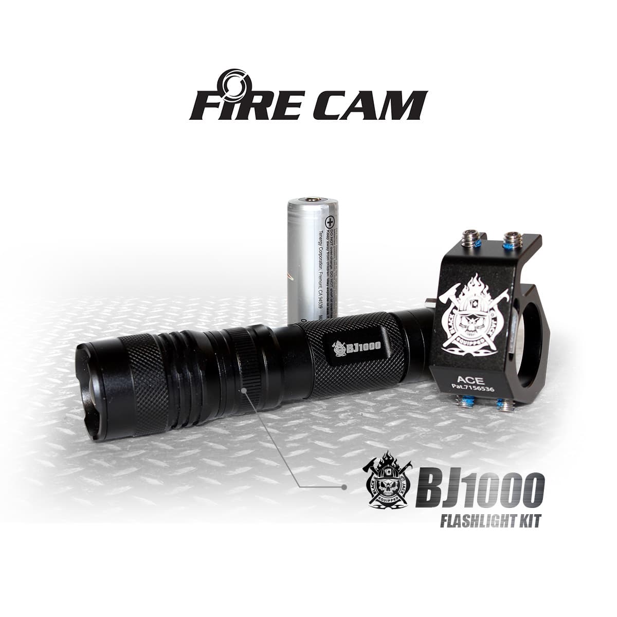 Fire Cam® BlackJack® BJ1000 Fire Helmet Light Kit