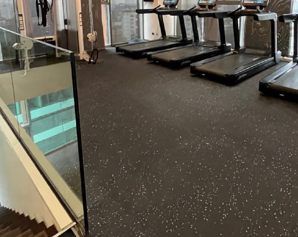 PaviFlex FitnessPro ECO Rubber Flooring Tiles | All Black - thumbnail 6