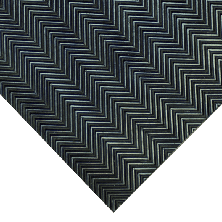 “Fishbone-Pattern” Rubber Flooring