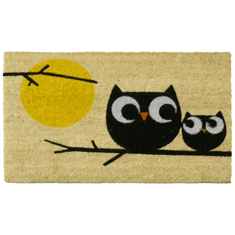 “Affection! Owl Doormat”