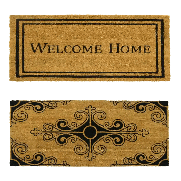 Rubber-Cal French “Estate Door Mat” Kit – 24″ x 57″ – 2 Doormats