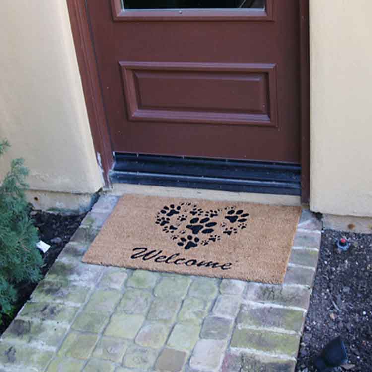 Rubber-Cal Cute “Little Kitty-Cat” Doormat Kit – 18″ x 30″ – 2 Door Mats - thumbnail 6