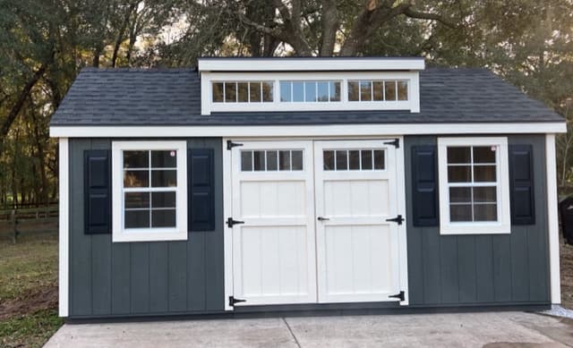 10×18 Gable with Dormer