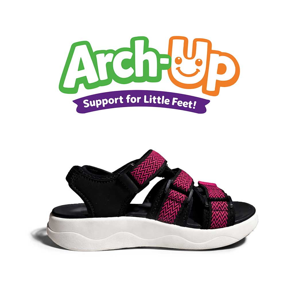 ‘Arch-Up’ sandals – Black/Pink - thumbnail 2