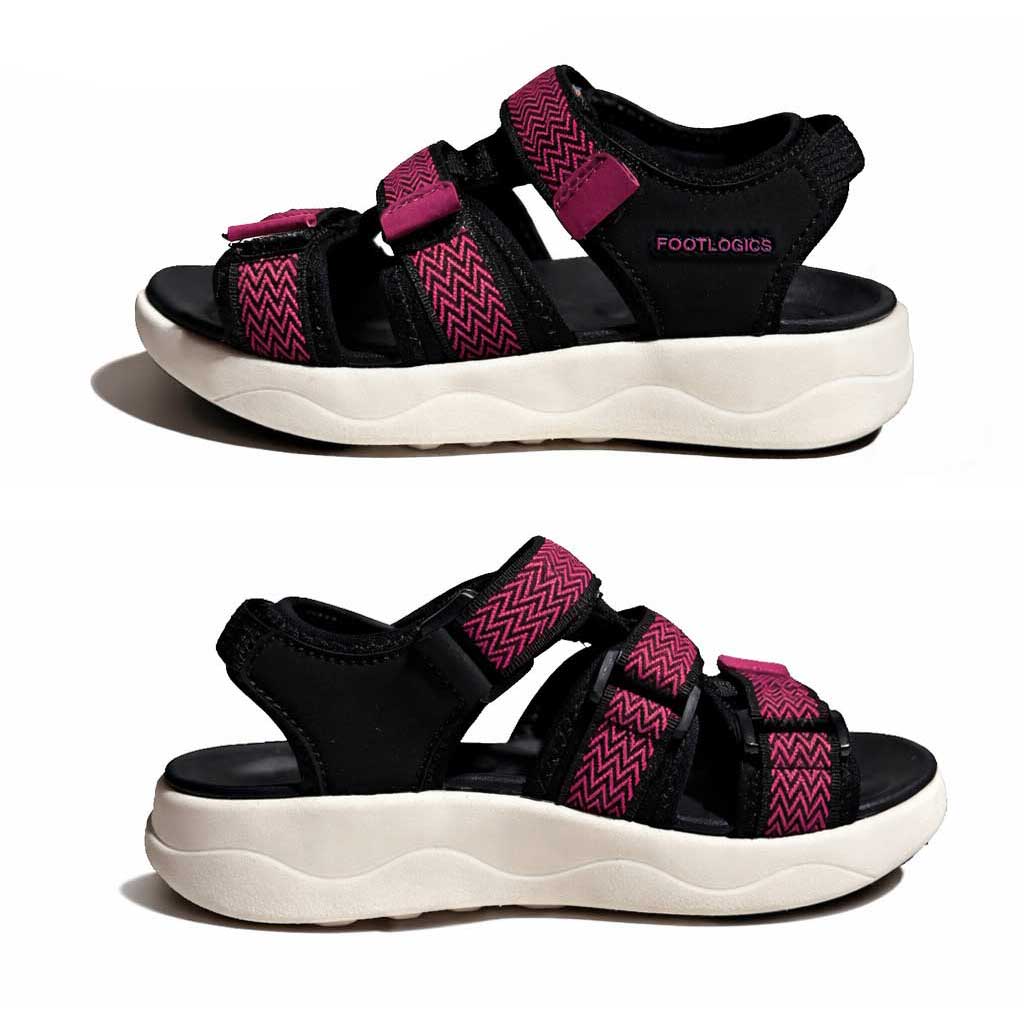 ‘Arch-Up’ sandals – Black/Pink - thumbnail 3