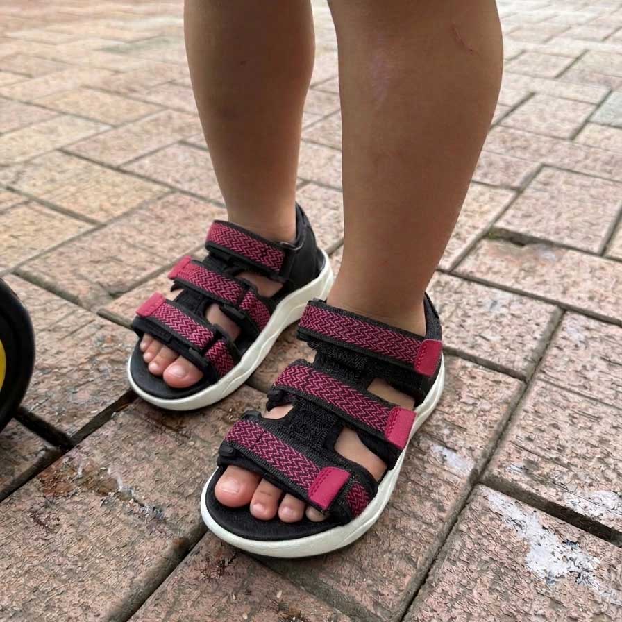 ‘Arch-Up’ sandals – Black/Pink - thumbnail 6