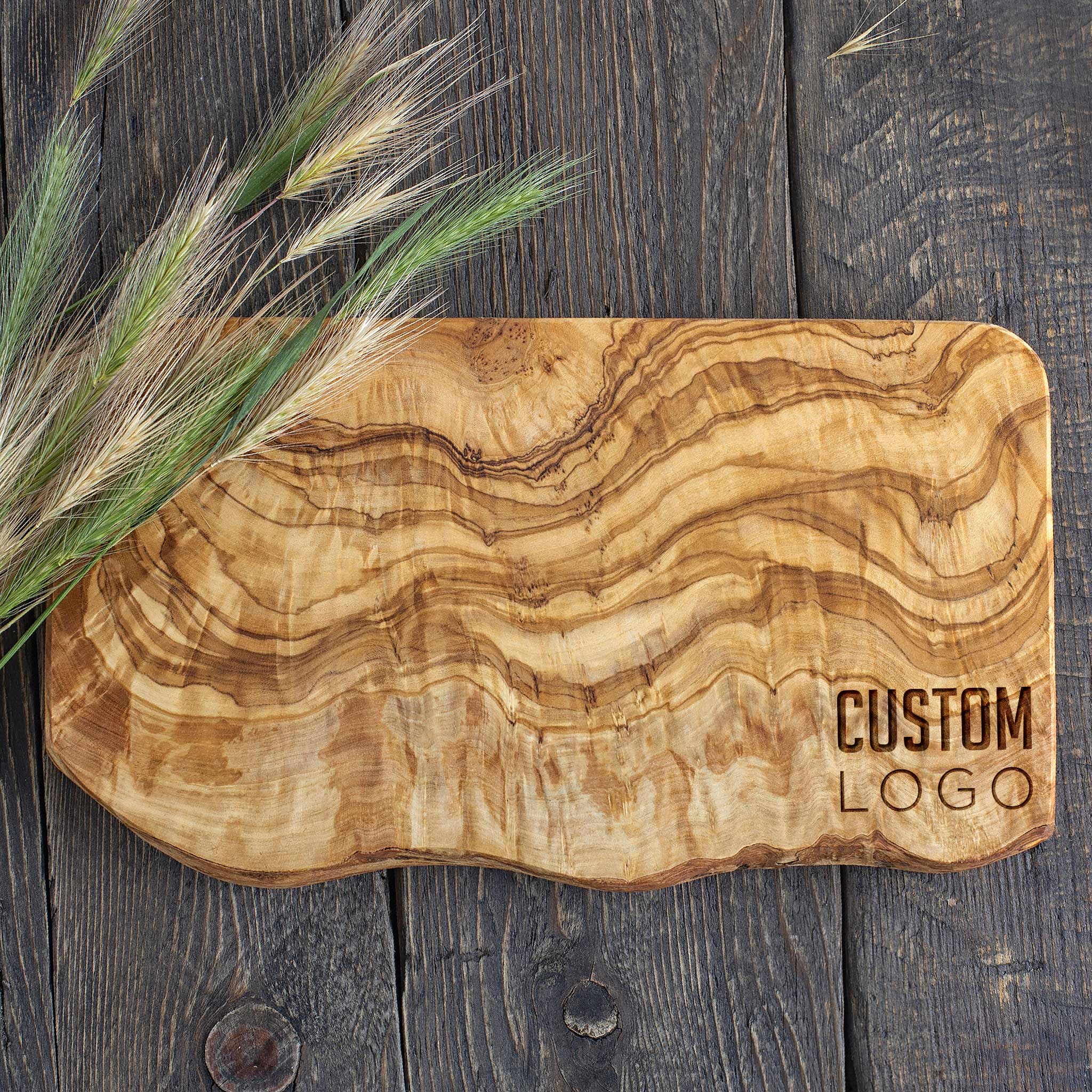 Live Edge Boards with Logo Charcuterie Gift & Employee Appreciation - thumbnail 5