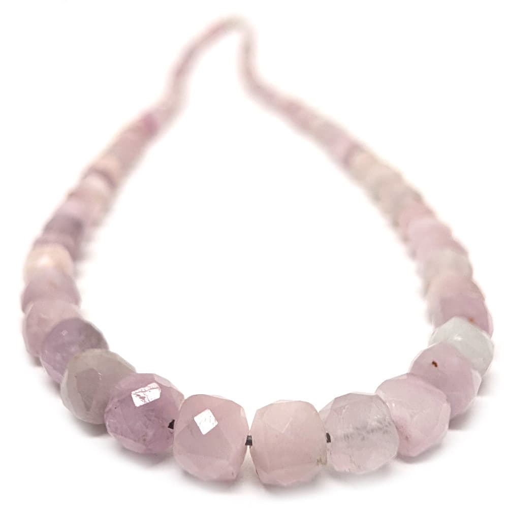 Kunzite Cubic-Faceted Bead Necklace - thumbnail 2